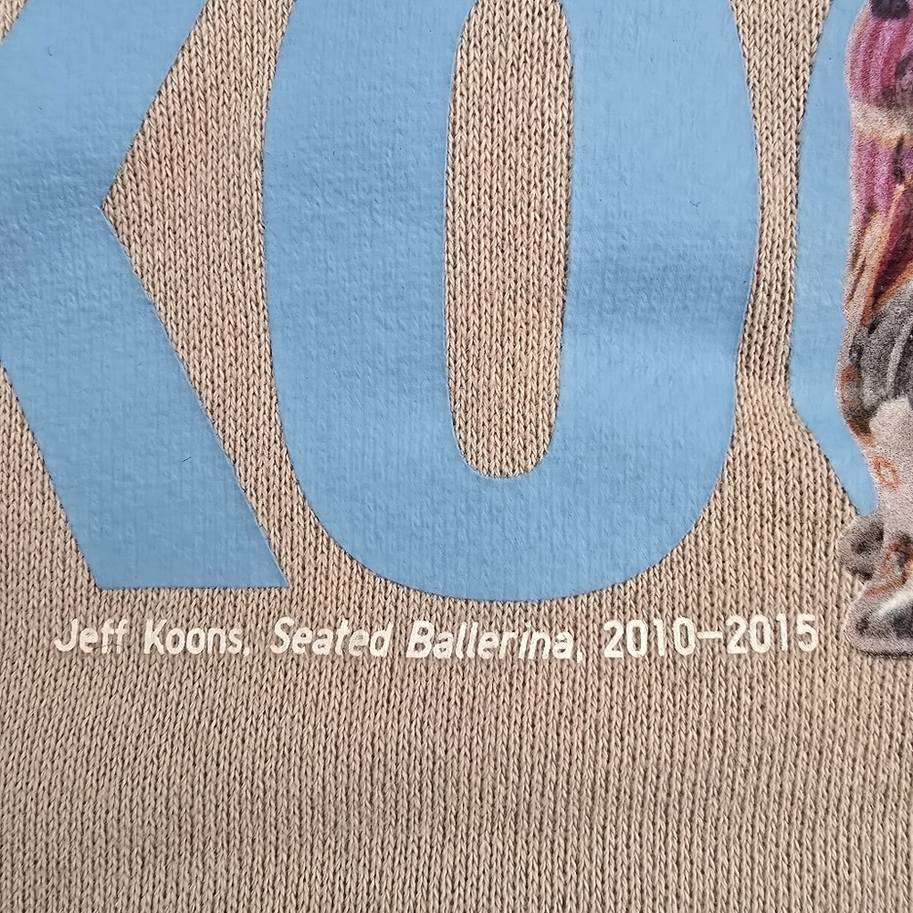 Uniqlo x Jeff Koons Seated Ballerina Hoodie Sweatshirt Beige Size L - Picture 4 of 9
